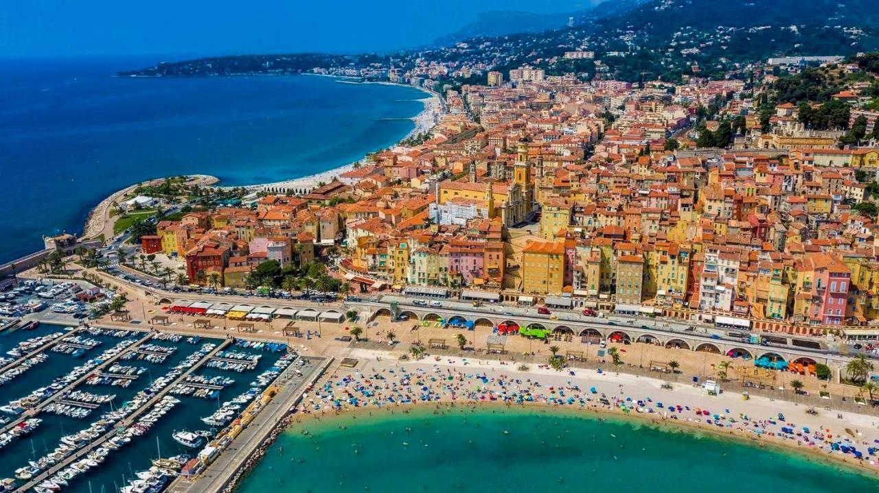 Studio Avec Jardin - Garage - 500M Des Plages Мантон Екстер'єр фото